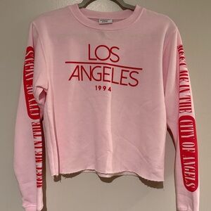 Mighty Fine Los Angeles Cropped Sweatshirt